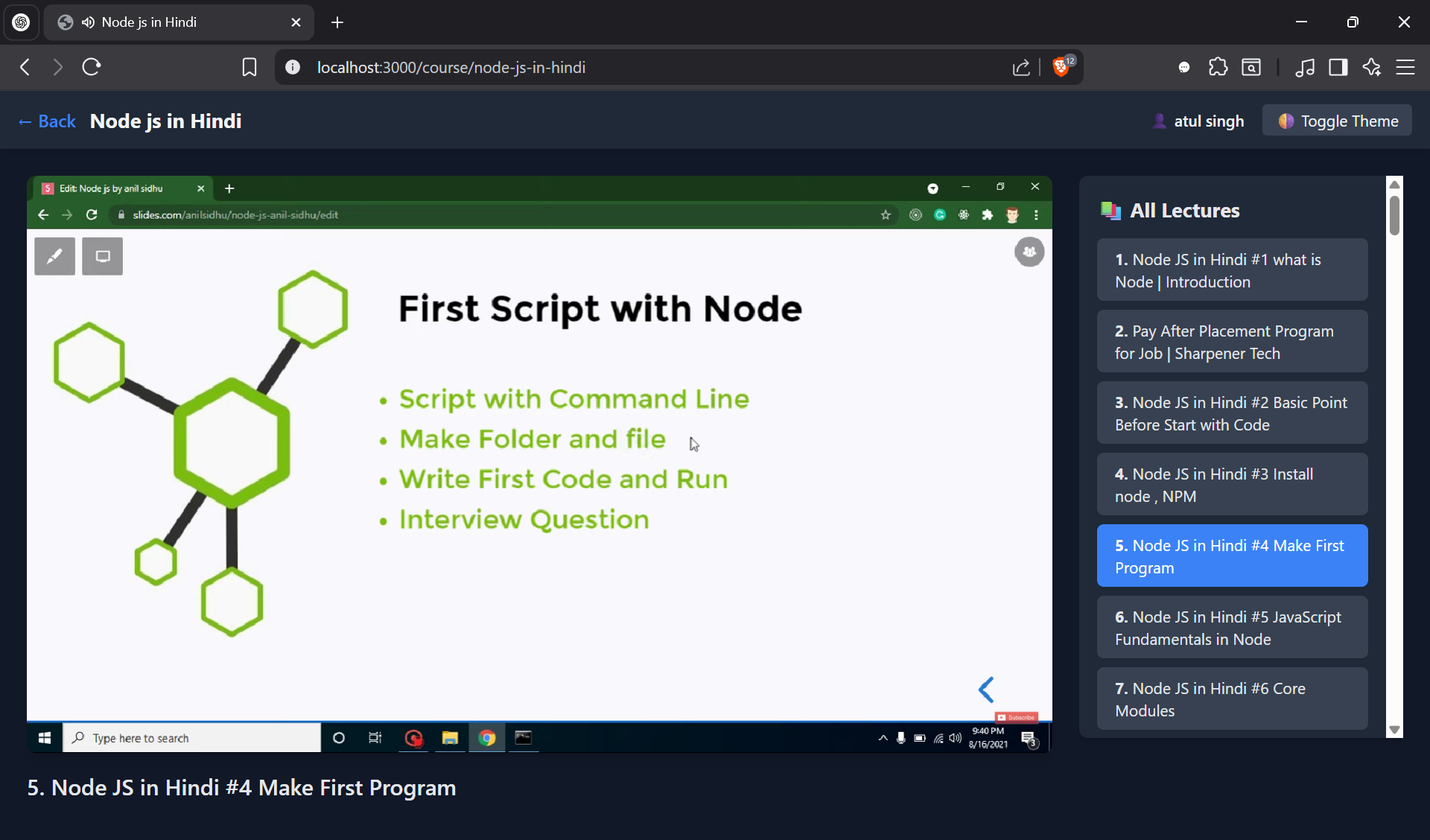 Atul Singh - MERN Developer